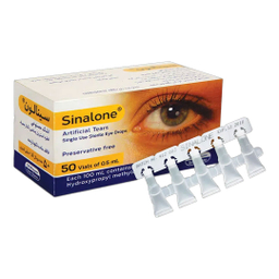 قطره اشک مصنوعی سینالون سینا دارو بسته 50 عددی