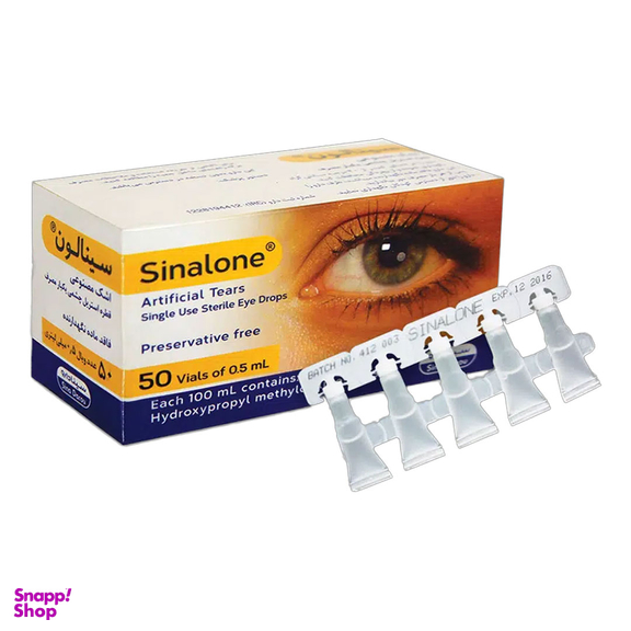 قطره اشک مصنوعی سینالون سینا دارو بسته 50 عددی