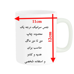 ماگ پادآفرین مدل کارتونی طرح ملودی و کرومی کد p3919