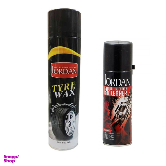 اسپری براق کننده تایر جردن مدل  W 1 حجم 650 میلی لیتر به همراه اسپری انژکتور شوی