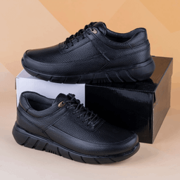 کفش راحتی چرم طبیعی مردانه مدل CAT-B