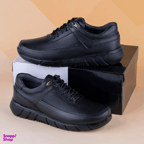 کفش راحتی چرم طبیعی مردانه مدل CAT-B