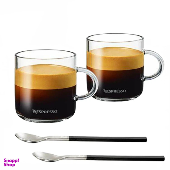 لیوان نسپرسو مدل Vertuo Mug ست 2 عددی به همراه قاشق