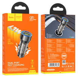 شارژر فندکی 43 وات هوکو مدل NZ12A USB