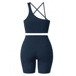 ست نیم تنه و شلوارک ورزشی زنانه ماییلدا مدل 5409-7106