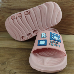 دمپایی بچگانه زیتون مدل الیت رنگ گلبهی