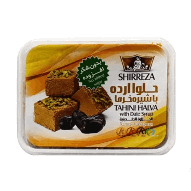 حلوا ارده با شیره خرما شیررضا وزن 372 گرم