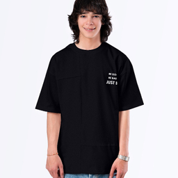 تیشرت زیگ مدل Just be رنگ مشکی