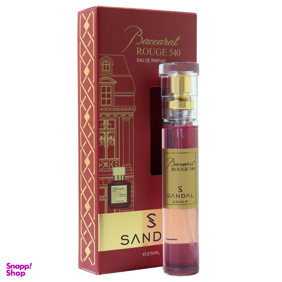 عطر جیبی زنانه صندل مدل باکارات رژ حجم 25 میلی لیتر