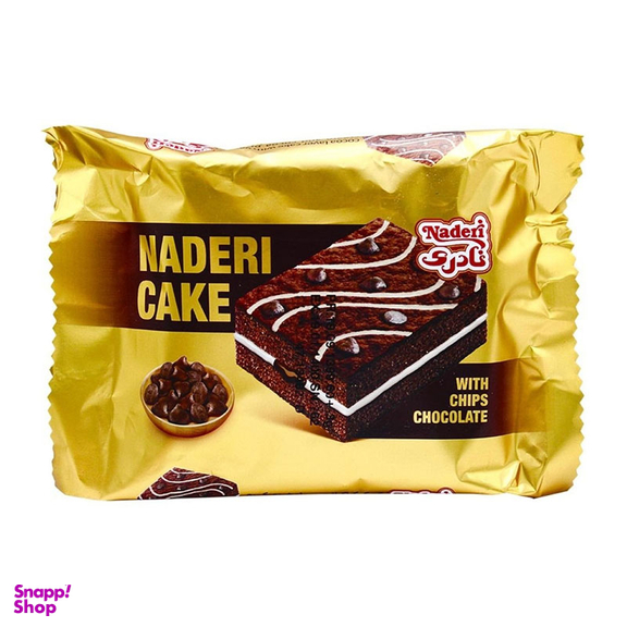 کیک کاکائویی با چیپس شکلات نادری وزن ۶۰ گرم