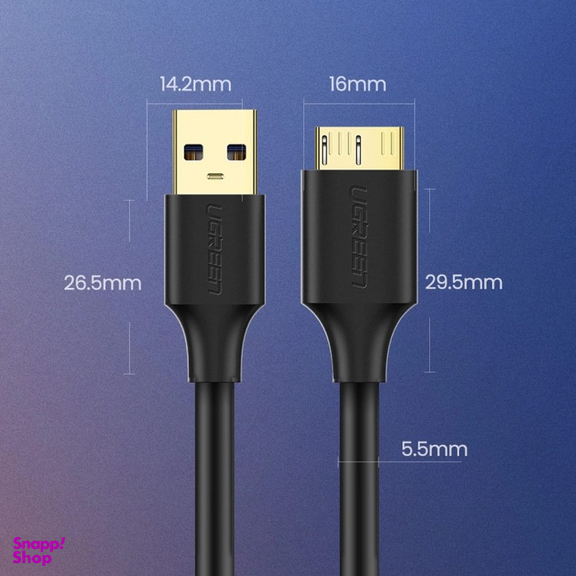 کابل تبدیل هارد USB به MicroUSB یوگرین مدل US130 کد 10840 طول 50 سانتی‌ متر