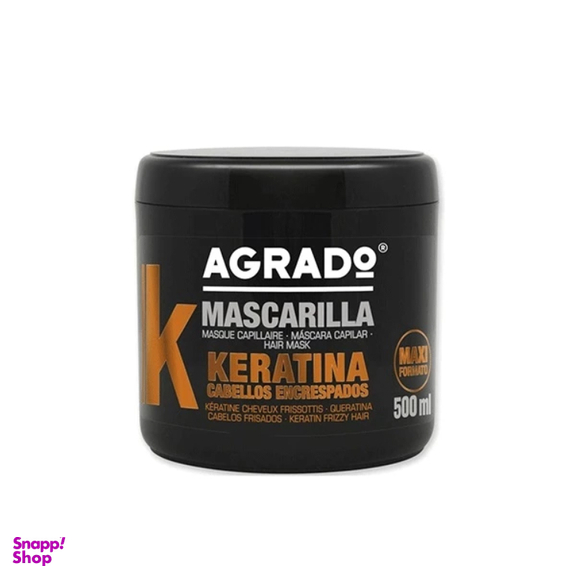 ماسک مو آگرادو مدل Keratin حجم 500 میلی لیتر