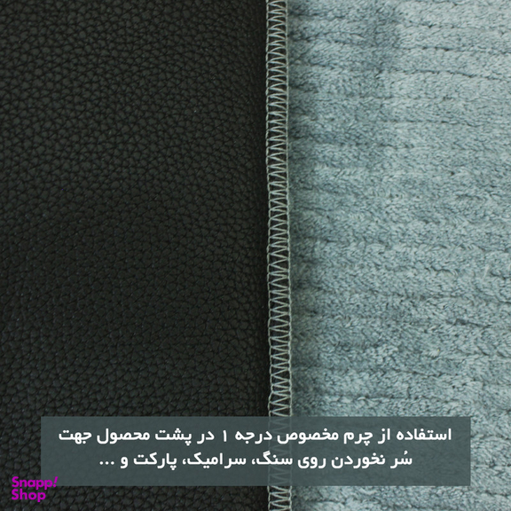 پادری شاران هوم مدل اسفنج دار طرح مخمل راه راه فانتزی سایز 40 ×65 سانتی متر
