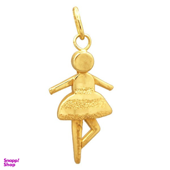 پلاک گردنبند طلا 750 عیار زنانه سی دا مهر مدل بالرین