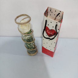 شاخه گل طبیعی رز کد 84 به همراه بگ