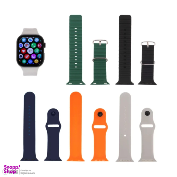 ساعت هوشمند بند سیلیکونی کیکویر مدل KW 27 Max سایز 45 میلی متر