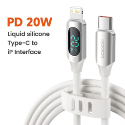کابل تبدیل Type-C به Lightning توکی مدل 20W TQ-X55 طول 1 متر