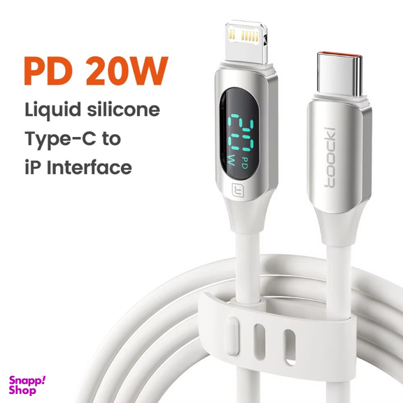 کابل تبدیل Type-C به Lightning توکی مدل 20W TQ-X55 طول 1 متر
