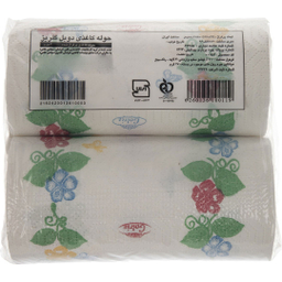 دستمال حوله ای گلریز مدل گلدار بسته 2 عددی