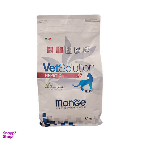 غذای خشک گربه مونژه مدل هپاتیک وزن 1.5 کیلوگرم