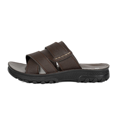 دمپایی مردانه شیما مدل سحاب رنگ قهوه ای