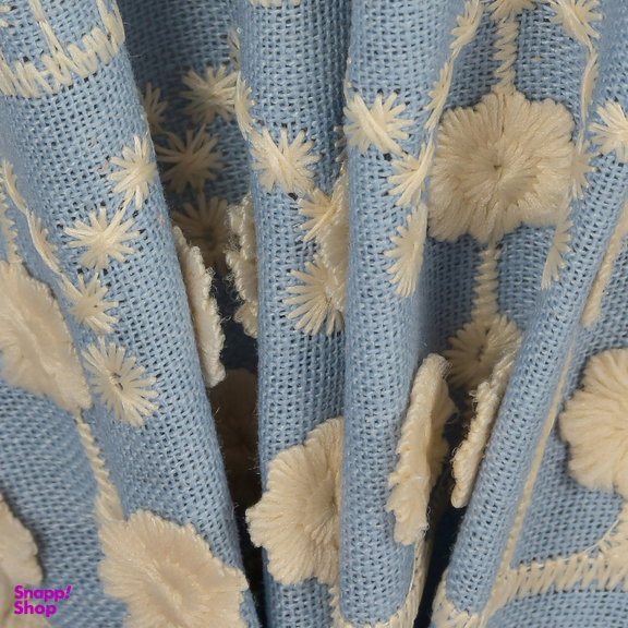 ست مانتو و شلوار زنانه مدل گندم رنگ آبی آسمانی