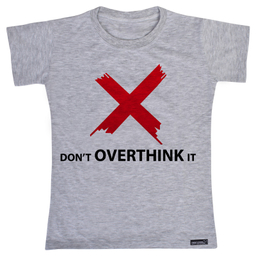 تی شرت آستین کوتاه پسرانه 27 مدل Don’t Overthink It کد MH 976