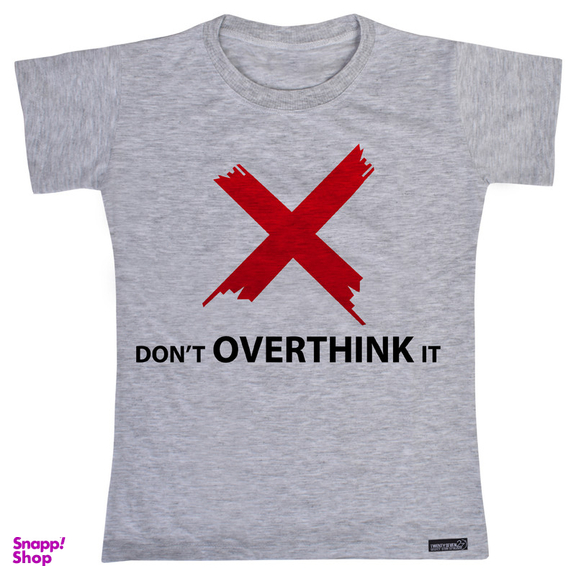 تی شرت آستین کوتاه پسرانه 27 مدل Don’t Overthink It کد MH 976