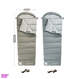 کيسه خواب 18- درجه نیچرهایک مدل Envelope W Hat Cotton M300 کد MSD02