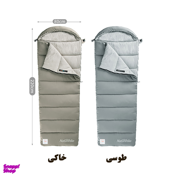 کيسه خواب 18- درجه نیچرهایک مدل Envelope W Hat Cotton M300 کد MSD02