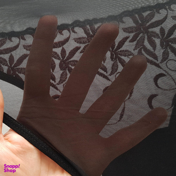 ست شورت و سوتین زنانه برتا مدل فنردار گیپور کد 4695-2020 N