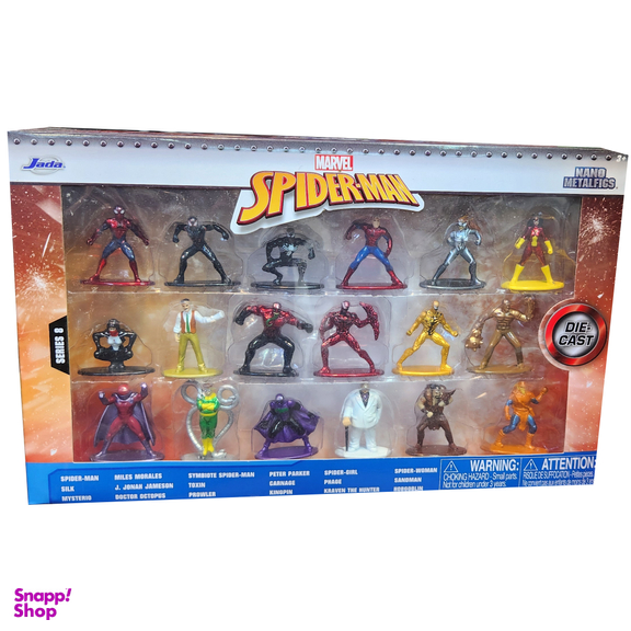 اکشن فیگور جادا مدل Spiderman کد 2 بسته 18 تایی