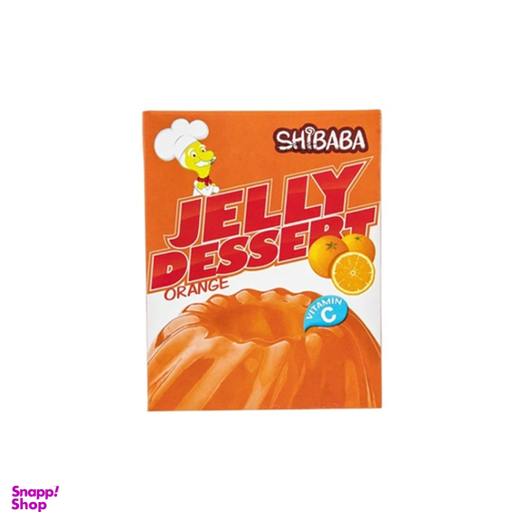 پودر ژله پرتقالی شیبابا وزن 100 گرم