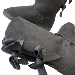 بوت زنانه طرح اگ مدل پشت بندی رنگ مشکی