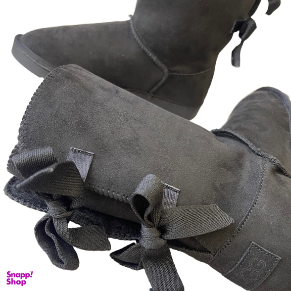 بوت زنانه طرح اگ مدل پشت بندی رنگ مشکی