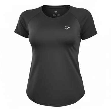 تیشرت ورزشی آستین کوتاه زنانه مدل GS-m-M-RUN-Dri Fit-176384 رنگ مشکی