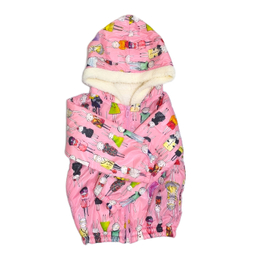 کاپشن دخترانه طرح عروسکی کد 125