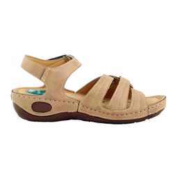 صندل زنانه شهپر مدل پرستو رنگ کرم