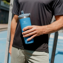 قمقمه استنلی مدل Iceflow Flip Straw Tumbler گنجایش 0.88 لیتر