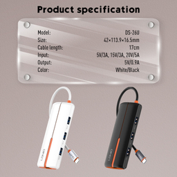 هاب 6 پورت USB-C الدینیو مدل DS-26U