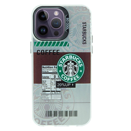 کاور موبایل طرح دار مدل استارباکس مناسب اپل iPhone 14 Pro Max