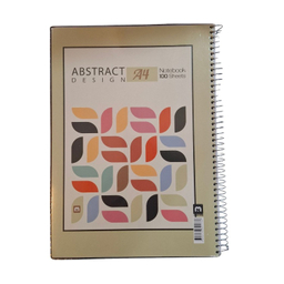 دفتر 100 برگ A4 سیمی مدل جلد طلقی مکث نوت کد 7_9173