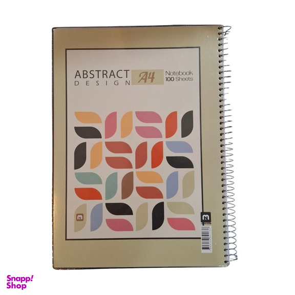 دفتر 100 برگ A4 سیمی مدل جلد طلقی مکث نوت کد 7_9173