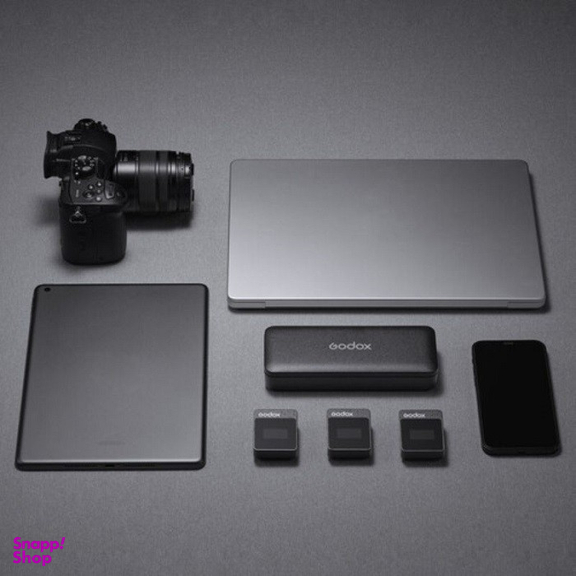 میکروفون بی‌ سیم یقه‌ ای گودکس مدل Godox MoveLink II M2 Compact 2-Person Wireless Microphone