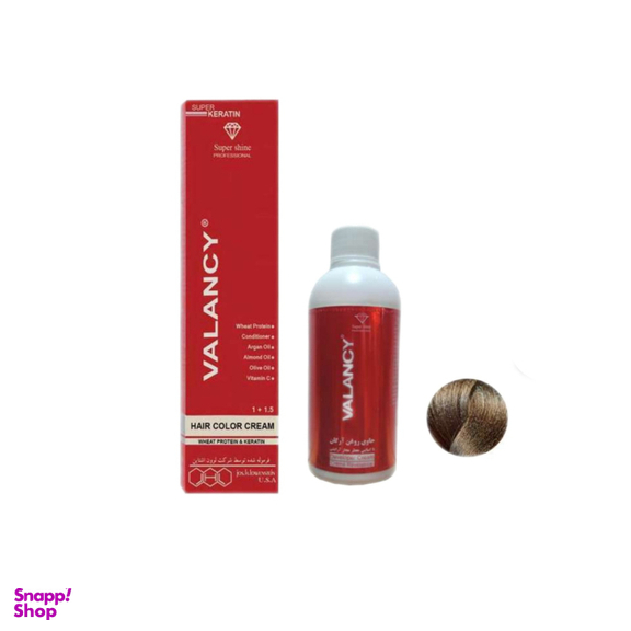 کیت رنگ مو والانسی شماره 9.00 رنگ بلوند خیلی روشن قوی حجم 100 میلی لیتر به همراه اکسیدان