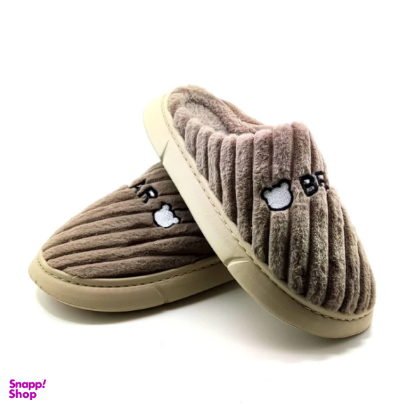 دمپایی پولیشی مردانه مدل بیر کد 039 رنگ قهوه‌ ای