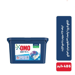قرص ماشین لباسشویی اومو مدل All in 1 بسته 18 عددی