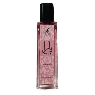 ادوپرفیوم زنانه الحمبرا مدل یارا صورتی رایحه شیرین حجم 35 میلی لیتر