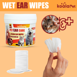 دستمال مرطوب سگ و گربه مخصوص گوش و اطراف چشم کوالاپت مدل Wipes03 بسته ۲ عددی