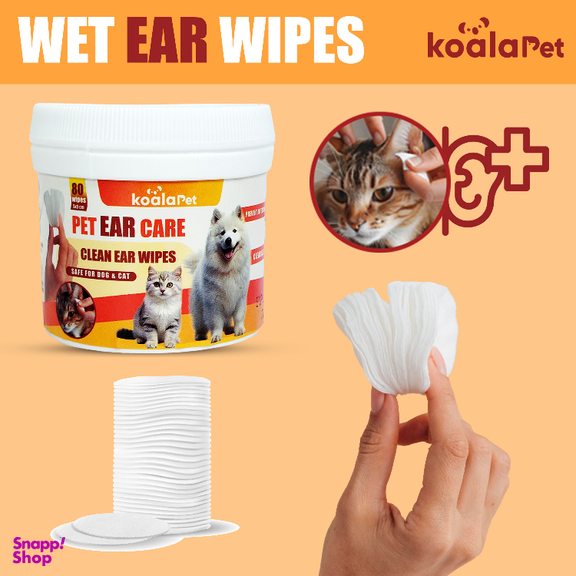 دستمال مرطوب سگ و گربه مخصوص گوش و اطراف چشم کوالاپت مدل Wipes03 بسته ۲ عددی